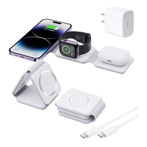 Cargador magnético inalámbrico 3 en 1 para iphone