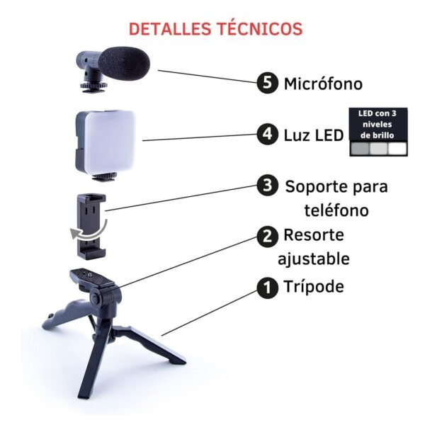 Kit de Video Podcast & Vlogging de Studio